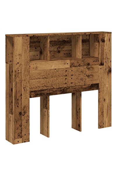 vidaxl Bed headboard with wardrobe, old wood 120x19x104.5 cm processed wood