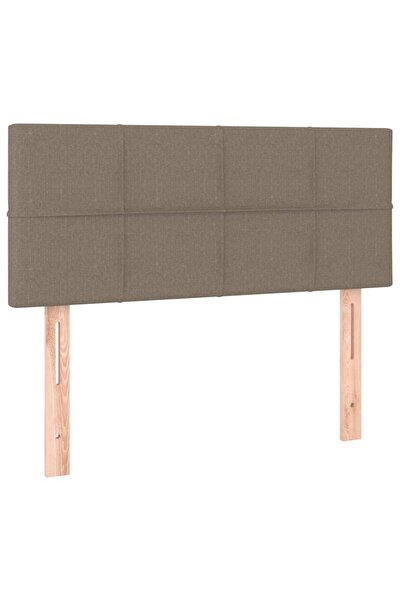vidaxl Tăblie de pat, gri taupe, 100x5x78/88 cm, textil