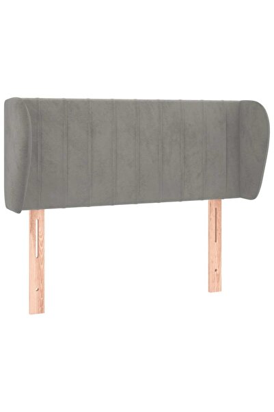 vidaxl Light grey headboard with wings 103x23x78/88 cm Velvet