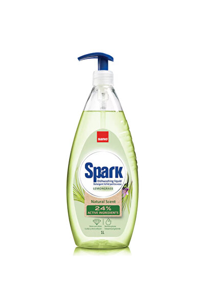 Sano Detergent de vase Vase Lemongrass cu pompă 1L SPARK