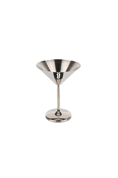 Globy Martini Kokteyl Kadehi Çelik Gümüş 250 ml
