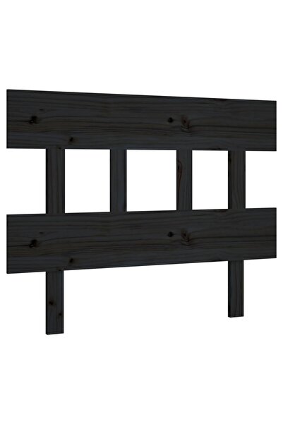 vidaxl Tăblie de pat, negru, 78,5x3x81 cm, lemn masiv de pin