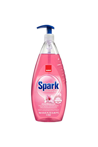 Sano Detergent de vase Vase Almonds cu pompă 1L SPARK