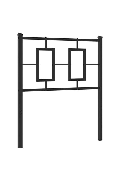 vidaxl Metal replacement headboard, black, 75 cm