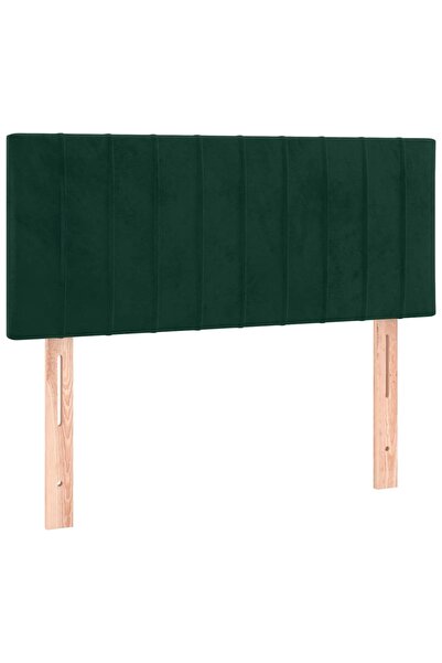 vidaxl Tăblie de pat, verde închis, 100x5x78/88 cm, catifea