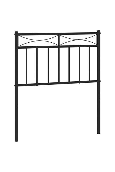 vidaxl Metal replacement headboard, black, 75 cm