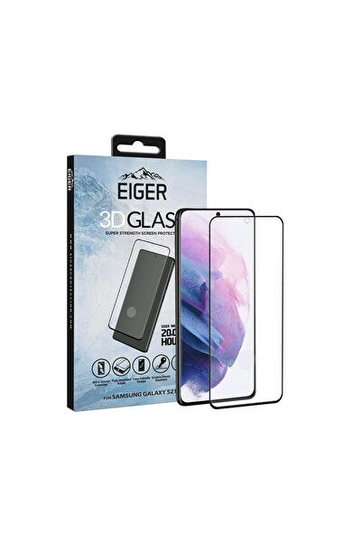 EIGER Folie Samsung Galaxy S21 Plus Sticla 3D compatibilă cu husa transparent...