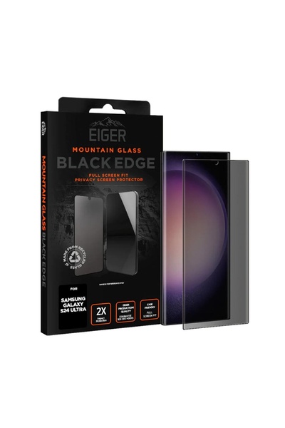 EIGER Folie Sticla 3D Privacy Mountain Glass GRS Samsung Galaxy S24 Ultra Negru