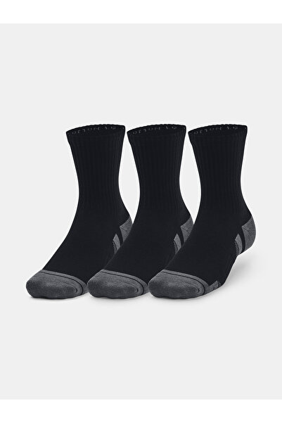 Under Armour Șosete UA Performance din bumbac, 3 perechi, negre, lungime medie