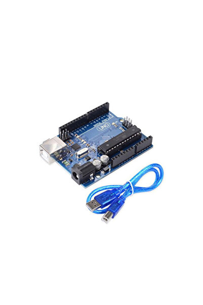 ELECTRODC Arduino Uno R3 Klon Geliştirme Kartı (DIP / Soketli Versiyon) + USB...