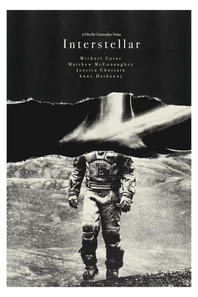 Taranist Poster - Interstellar Movie - Minimal Space Film Kalın Kuşe Kağıt
