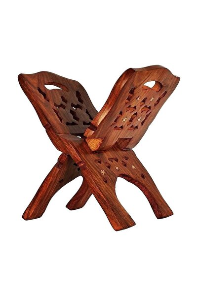 Weswadesi Hand Carved Wooden Holy Book Reading Stand (Sheesham Wood Rehal) Fi...
