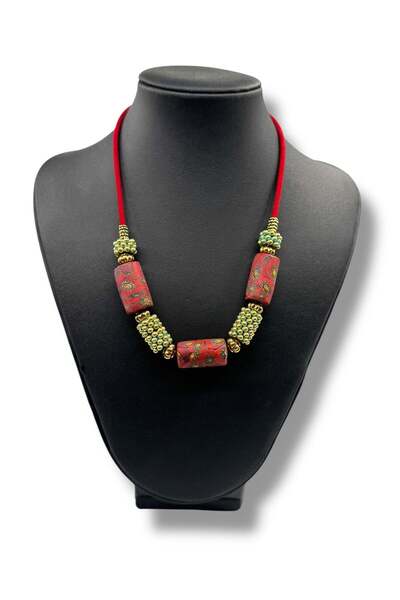 Bozhi Necklace Glass Beads Casual Elegance