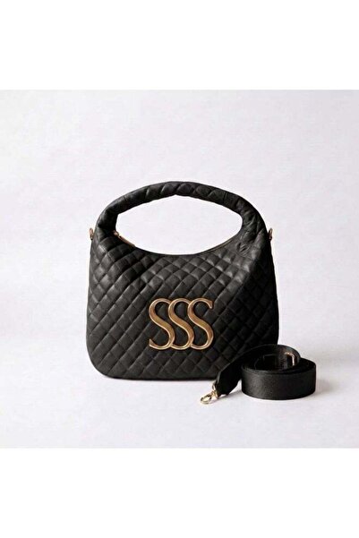 Generic Elegant Quilted Hobo Shoulder Bag with Gold Logo Detail & Adjustable ...