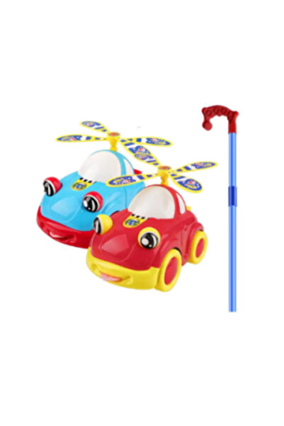 PlayFun Interactive Push Car – Rotating Propeller, Sounds and Mobile Tongue