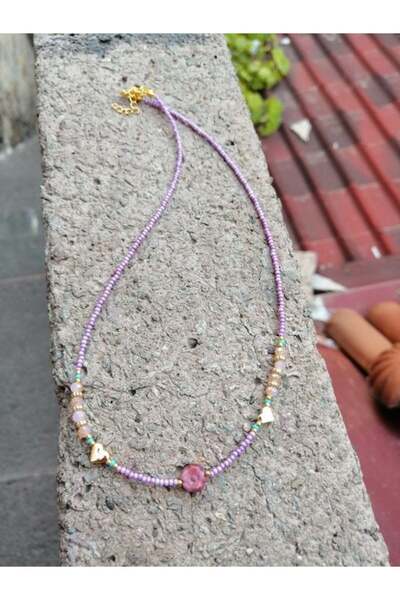 Bozhi Necklace Glass Beads Luminous Style