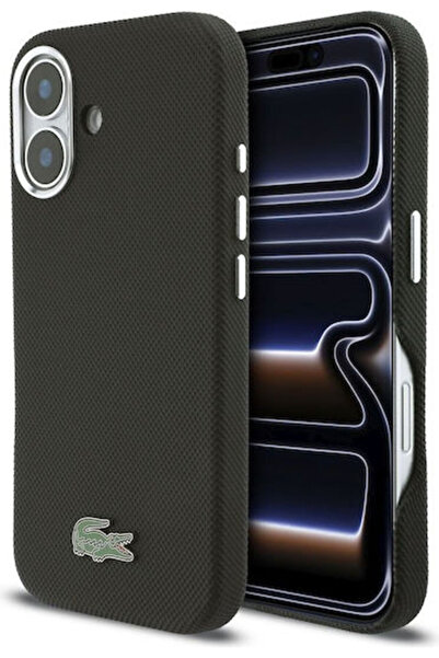 Lacoste Πίσω Κάλυμμα Μαύρο iPhone 16 Κωδικός: LCFCMP16SPLAK