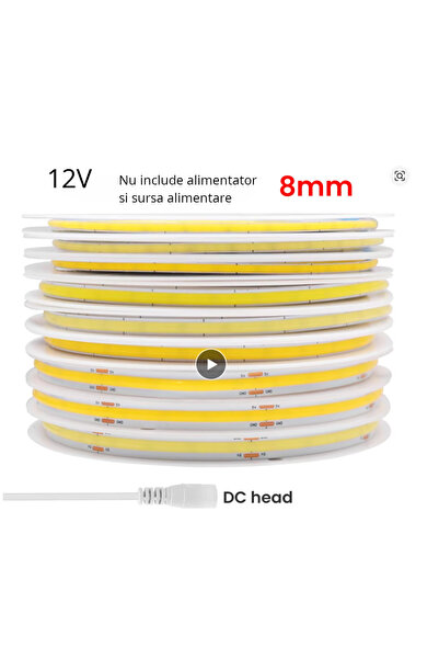 OEM Banda LED COB flexibilă de înaltă densitate,reglabilă deformabilă,dimabil...