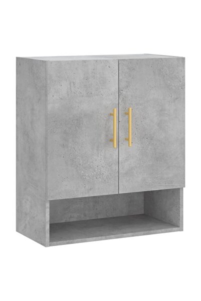 vidaxl Wall cabinet, concrete gray, 60x31x70 cm, composite wood