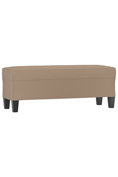 vidaxl Bancă, cappuccino , 100x35x41 cm, piele ecologică