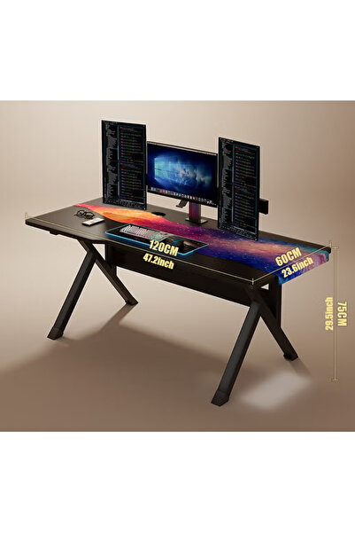 table Computer Desk Standing Gaming Desk Extra Large Home Office Desk Modern ...