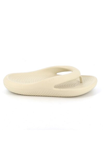 Crocs Γυναικεία Σαγιονάρα Mellow Flip Χρώματος Μπεζ 208437-2Y2