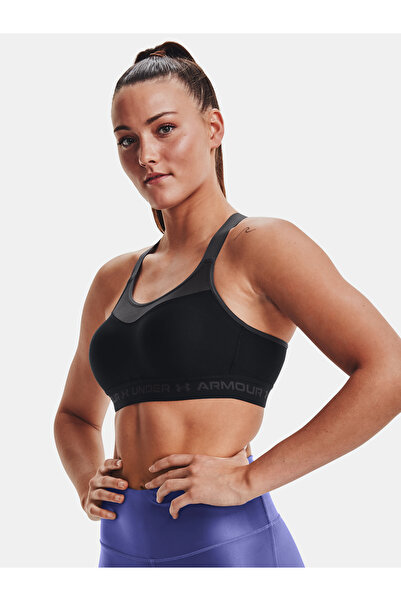 Under Armour Sutien tip armură cu spate încrucișat înalt - Negru