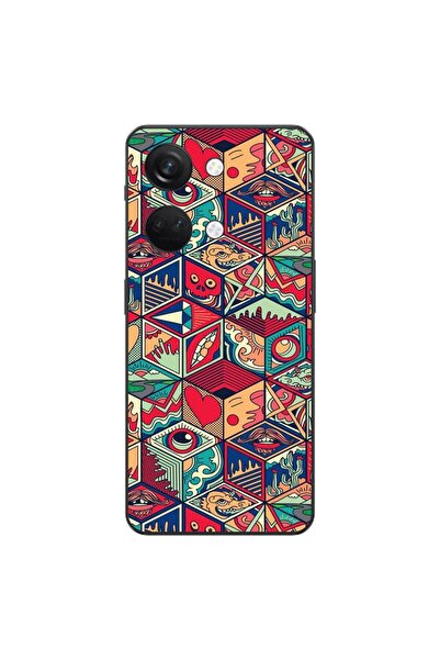 OEM Θήκη συμβατή με OnePlus Nord 3 Σιλικόνης Gel TPU με Γεωμετρικό Σχέδιο Ποπ...