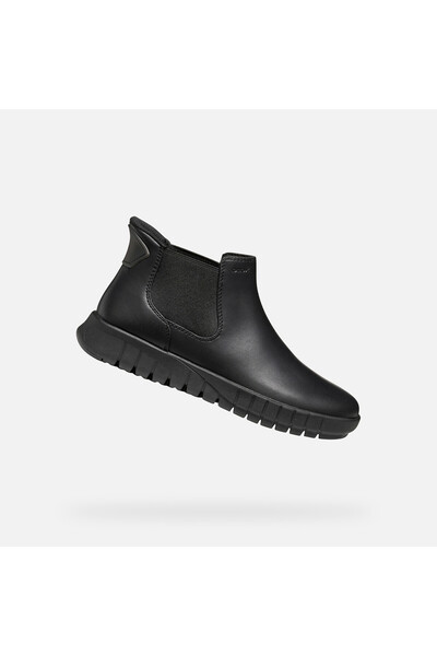 Geox Pantofi negri de damă până la gleznă Flextride Plus