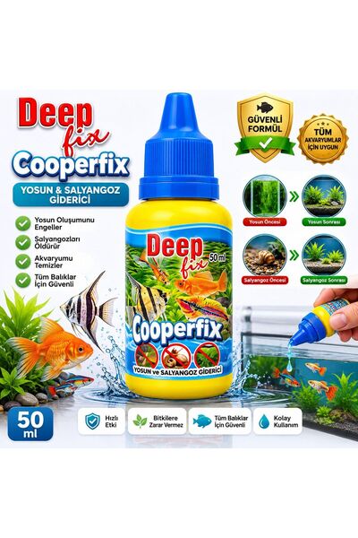 Fix Cooperfix Akvaryum Yosun ve Salyangoz Giderici 50 ml