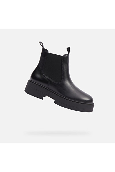 Geox Pantofi negri de damă până la gleznă Spherica EC7