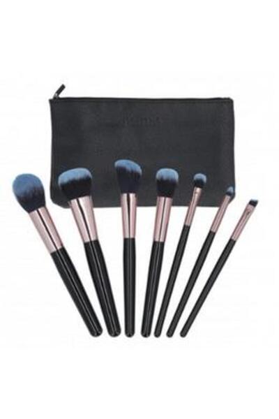 MIMO Set 7 Pensule Negre pentru Machiaj - Makeup Brush Black, 7 buc
