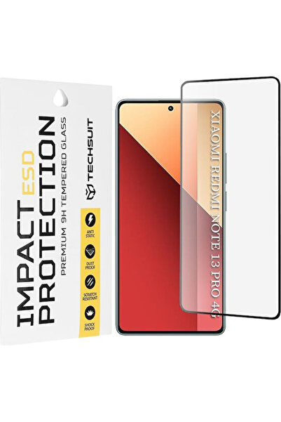 Techsuit Πίσω Κάλυμμα από Σκληρυμένο Γυαλί Μαύρο (Redmi Note 13 Pro 4G / Poco...