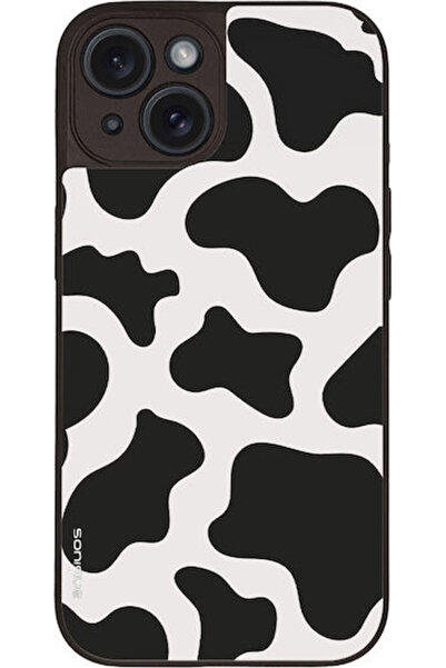 Other Σονίκ Σειρά Animal Print Θήκη Κινητού Τηλεφώνου Apple iPhone 15 Αγελάδα 01