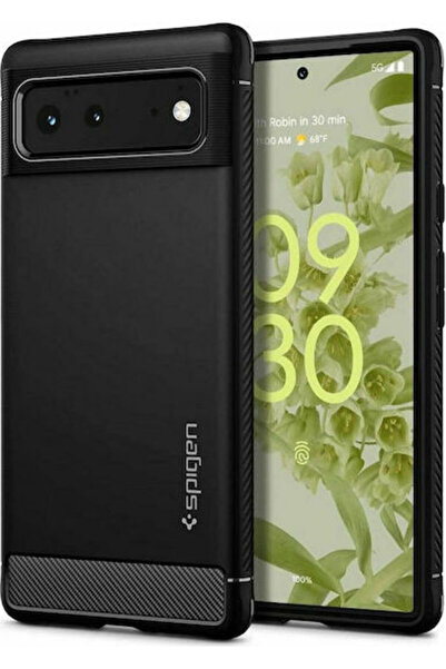 Spigen Ανθεκτική Θωρακισμένη Πίσω Θήκη Σιλικόνης 2mm Μαύρο (Google Pixel 6) Κ...