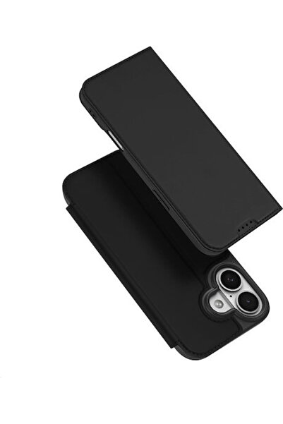 Dux Ducis Skin Book Σιλικόνη / Συνθετικό Δέρμα Μαύρο (iPhone 17)