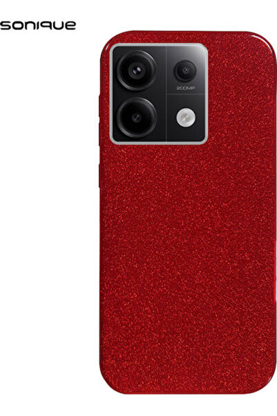 Other Sonique Shiny Back Cover Silicone / Plastic Red (Redmi Note 13 Pro 5G /...