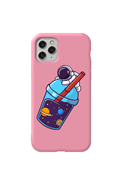 Other Apple iPhone 11 Pro Longing in space Pink Colored Silicone TPU Θήκη