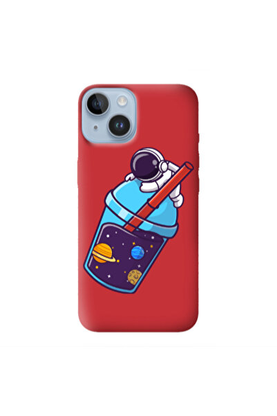 Other Apple iPhone 14 Plus Longing in space Red Colored Silicone TPU Θήκη