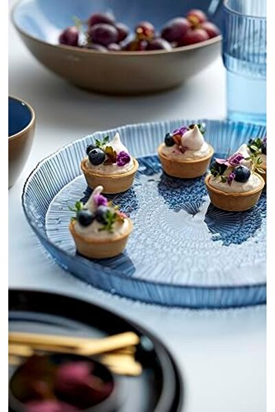 Yıldızan Nzr Beautestore Bıtz Kusintha Serving Plate Round Blue 3 cm - Diamet...