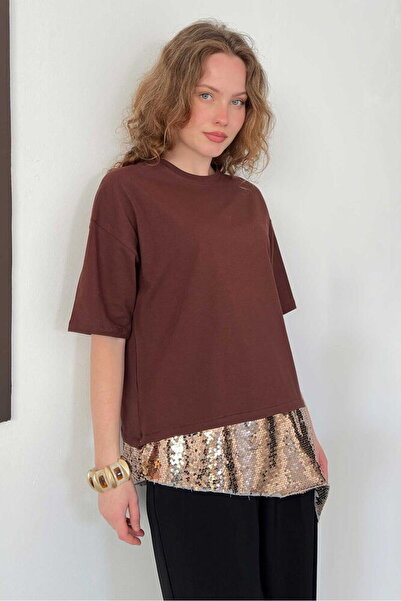 VERYMODA D 3060 TRICOU CU PALETE - MARO CUPRU |   D3060