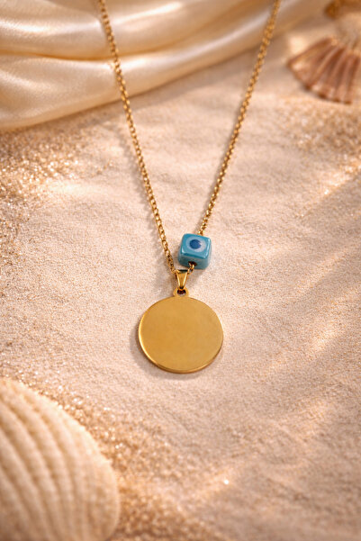Bozhi قلادة من الفولاذ الذهبي هدية مميزة
