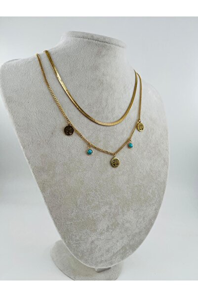 Bozhi Necklace Steel Silver Elegant Gift