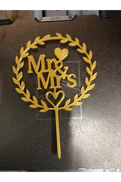 Düğün ve Nişan Pastası Süsü (Mr & Mrs) – Düğün Organizasyon Aksesuarı