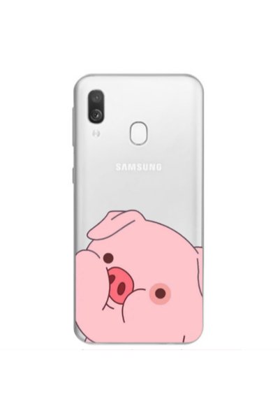 Other Samsung A40 Piggy 2 Transparent Silicone TPU Θήκη