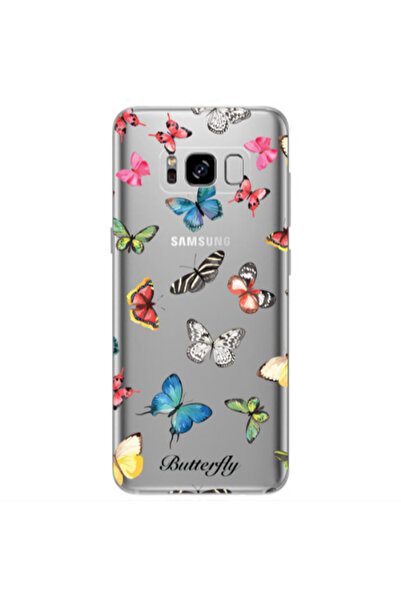 Other Samsung S8 Plus Butterfly Mix Transparent Silicone TPU Θήκη
