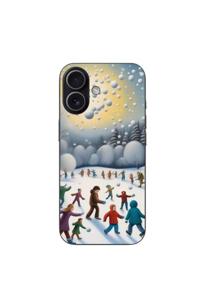 OEM Husa compatibila cu Apple iPhone 17 Silicon Gel Tpu Model Copii la Joaca ...