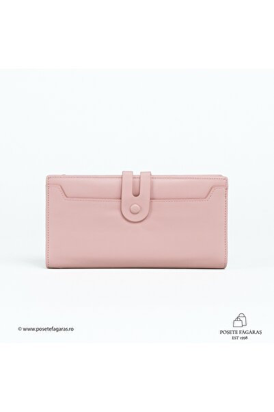 Posete Fagaras Sonia Leather Wallet - Pink, Genuine Leather Wallet , Women's ...