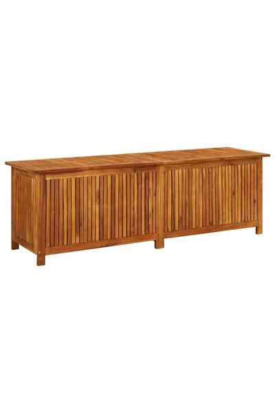 vidaxl Garden storage box, 175x50x58 cm, solid acacia wood