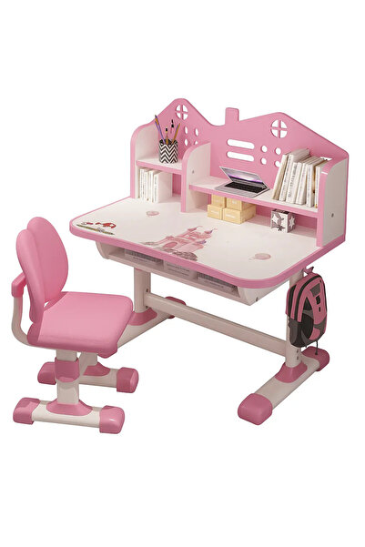 kidoo AT PERFORMANCE ®   Set de birou pentru copii, roz, mobilier pentru copi...